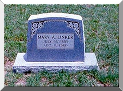  Mary Linker gravestone
