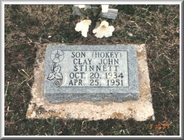 Clay John Stinnett gravestone