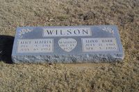 Lloyd and Alice Wilson