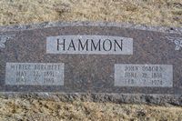 Myrtle Burchett - John Hammon