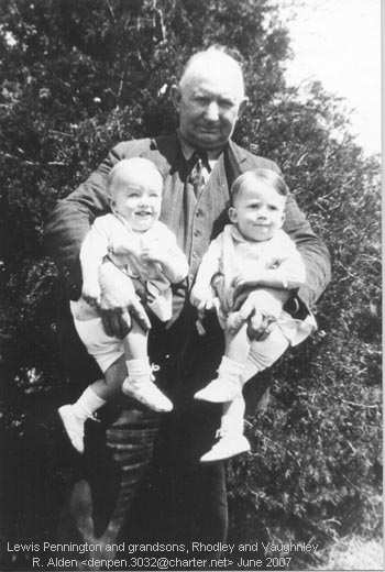 Lewis Pennington and grandsons