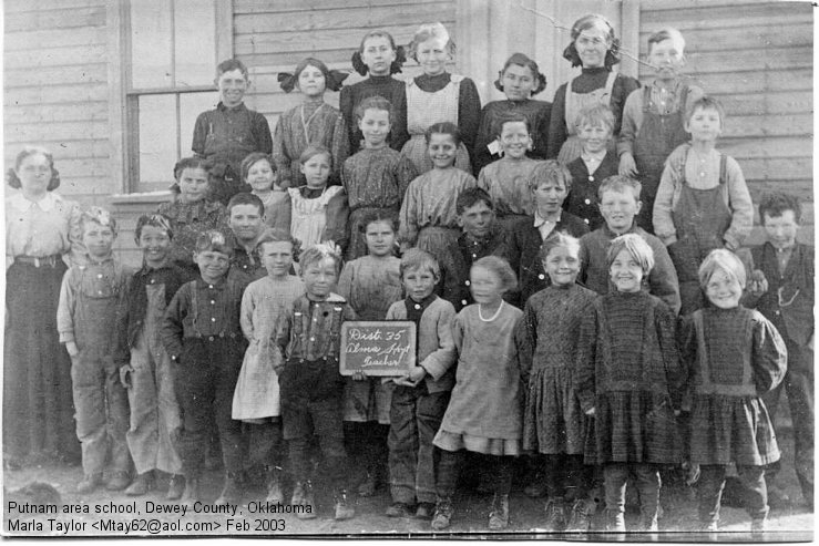 Putnam area school, Dewey County, OK