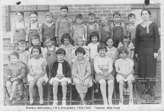 Manitou elementary school, 1934-1935