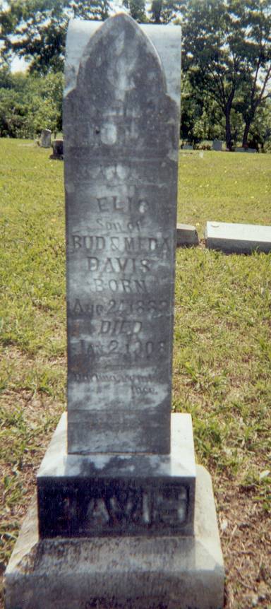 Elic Davis gravestone