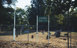 sign at Jumbo Cemetery 