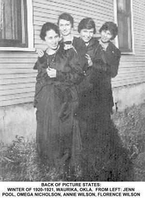 Jenn Pool, Omega Nicholson, Annie Wilson, Florence Wilson