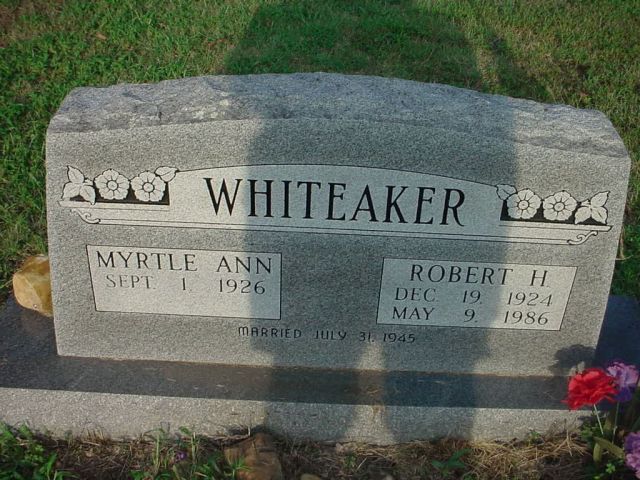 Robert & Myrtle Whiteaker