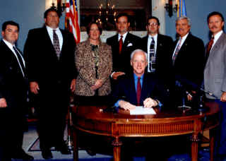 Lonnie Wright with Gov. Brad Henry c2006