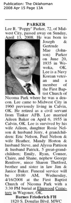Lee R. "Poppy" Parker