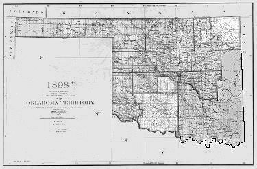 Oklahoma Territory map 1898