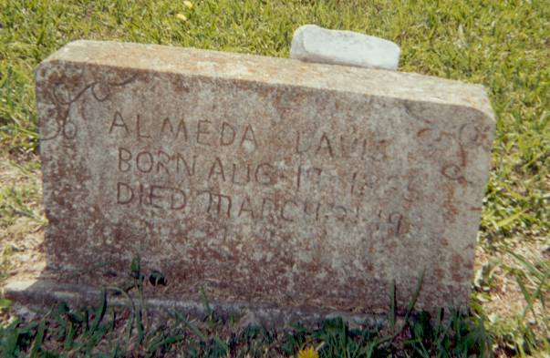 Almeda Davis gravestone