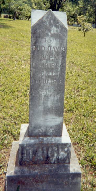 Bud Davis gravestone