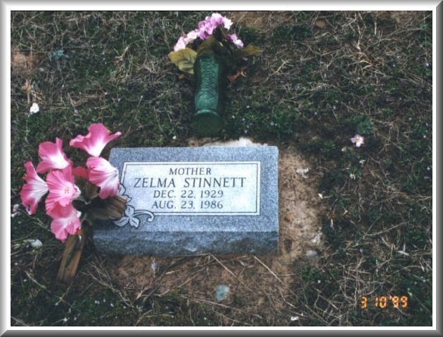 Zelma Stinnett gravestone
