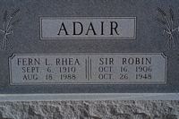 Fern Rhea and Sir Robin Adair