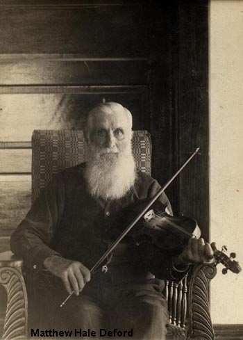 Matthew Hale Deford with violin