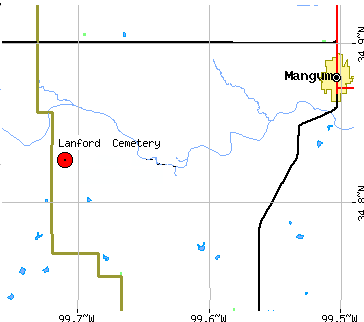 location of Lanford Cemetery