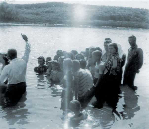baptism in pond
