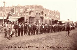 Confederate veterans at Altus, Greer County, Texas 1894