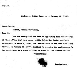 Jan. 23,1907 letter