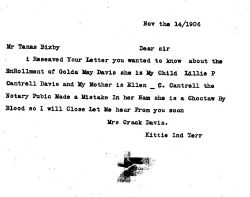 Nov. 14, 1906 letter