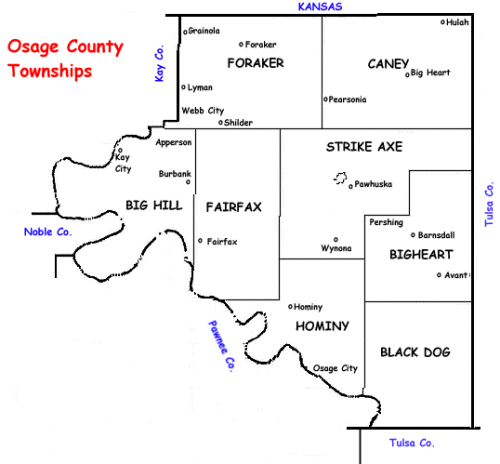 Maps Of Osage County Oklahoma