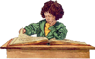 student at desk