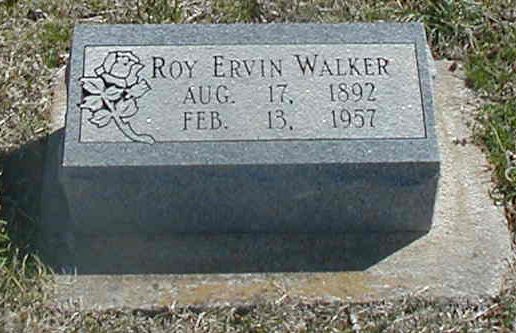 Roy Ervin Walker gravestone